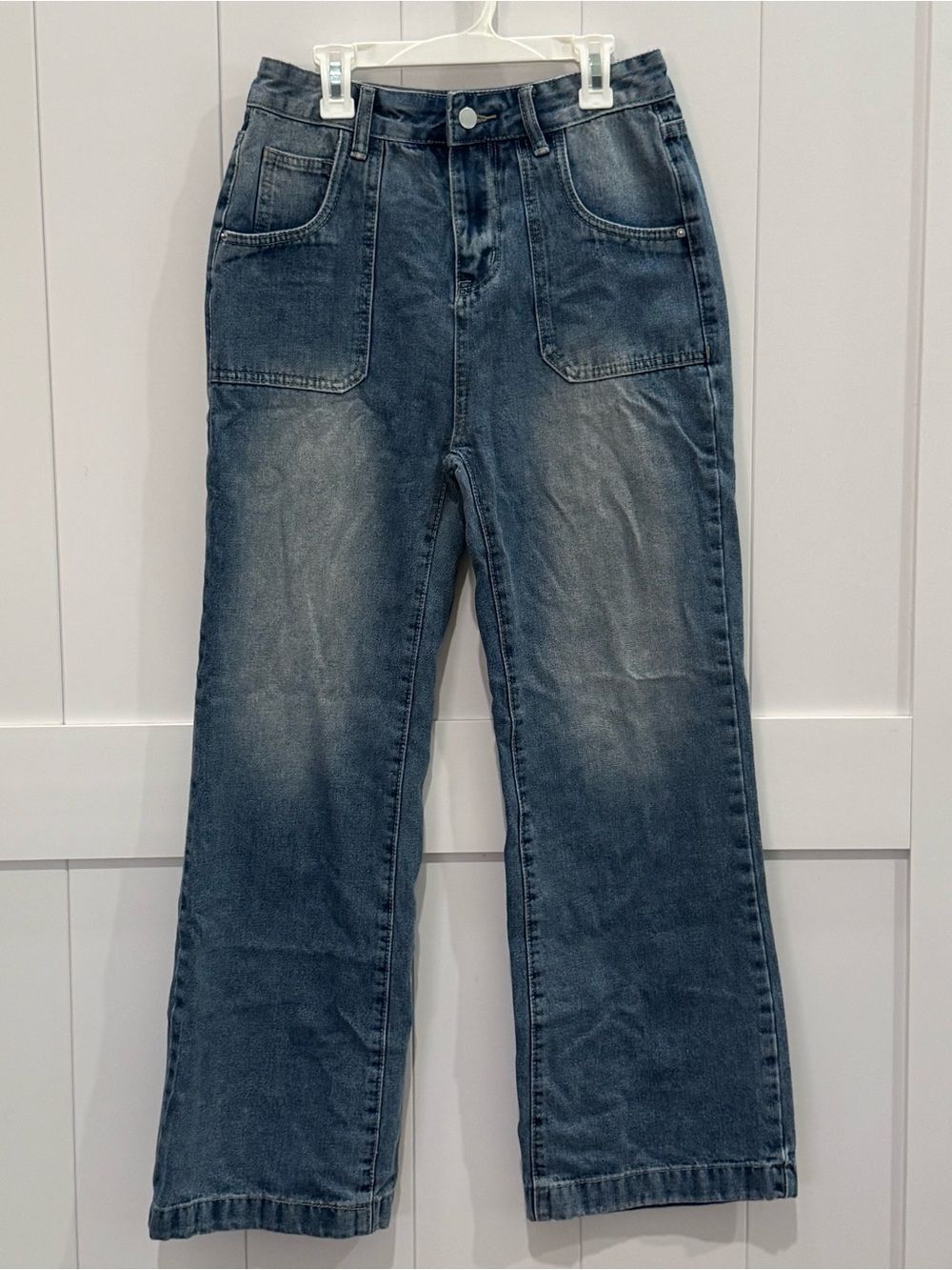 Size Small Blue High Waist Wide Leg Denim Y2K